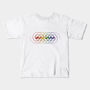 Rainbow Harmony (transparent) Kids T-Shirt